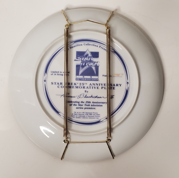 Star Trek 25th Anniversary Commemorative plate - Picture 3 of 3
